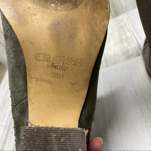 Crown Vintage taupe ankle booties size 10 - Picture 6 of 6